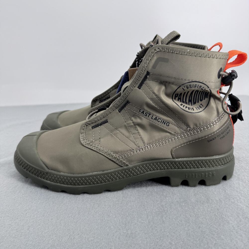Palladium Pampa Travel Lite Dusky Green‎ Womens 8.5 Combat Boots LiteTech
